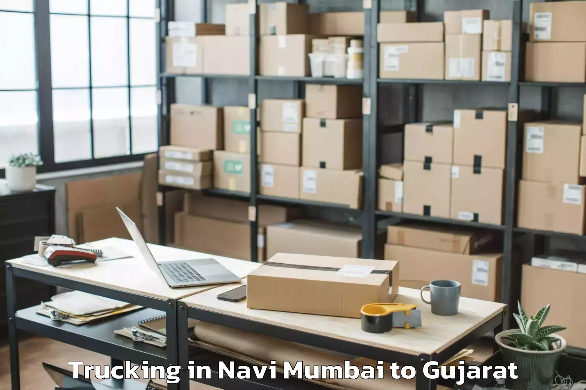 Professional Navi Mumbai to Junagadh Trucking